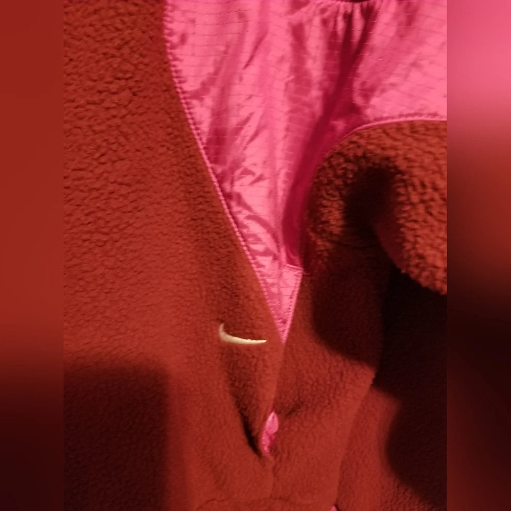 NWT Nike Archive Pack Quater Zip Fleece in Burgandy  Size Small - Picture 7 of 10